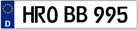 Trailer License Plate